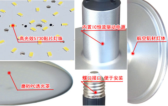 螺口貼片工廠燈細節(jié)圖片